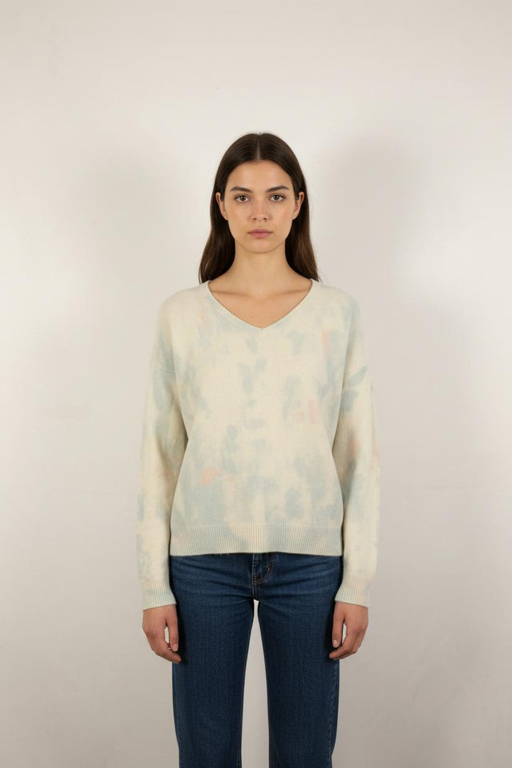 Pull Blanc et Bleu - Taille S/36