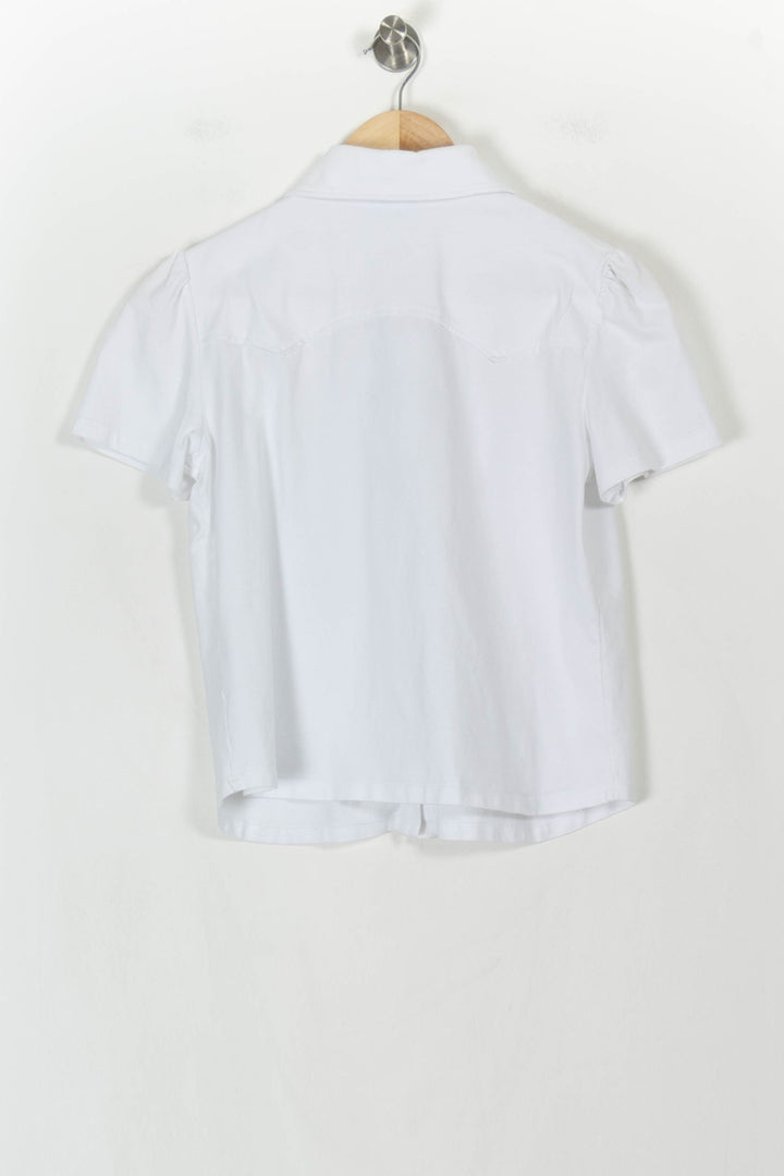Chemisette Blanche - Taille M/38 de la marque Agnès b. | PARAD63552 - Vendu par Paradigme - Image 4