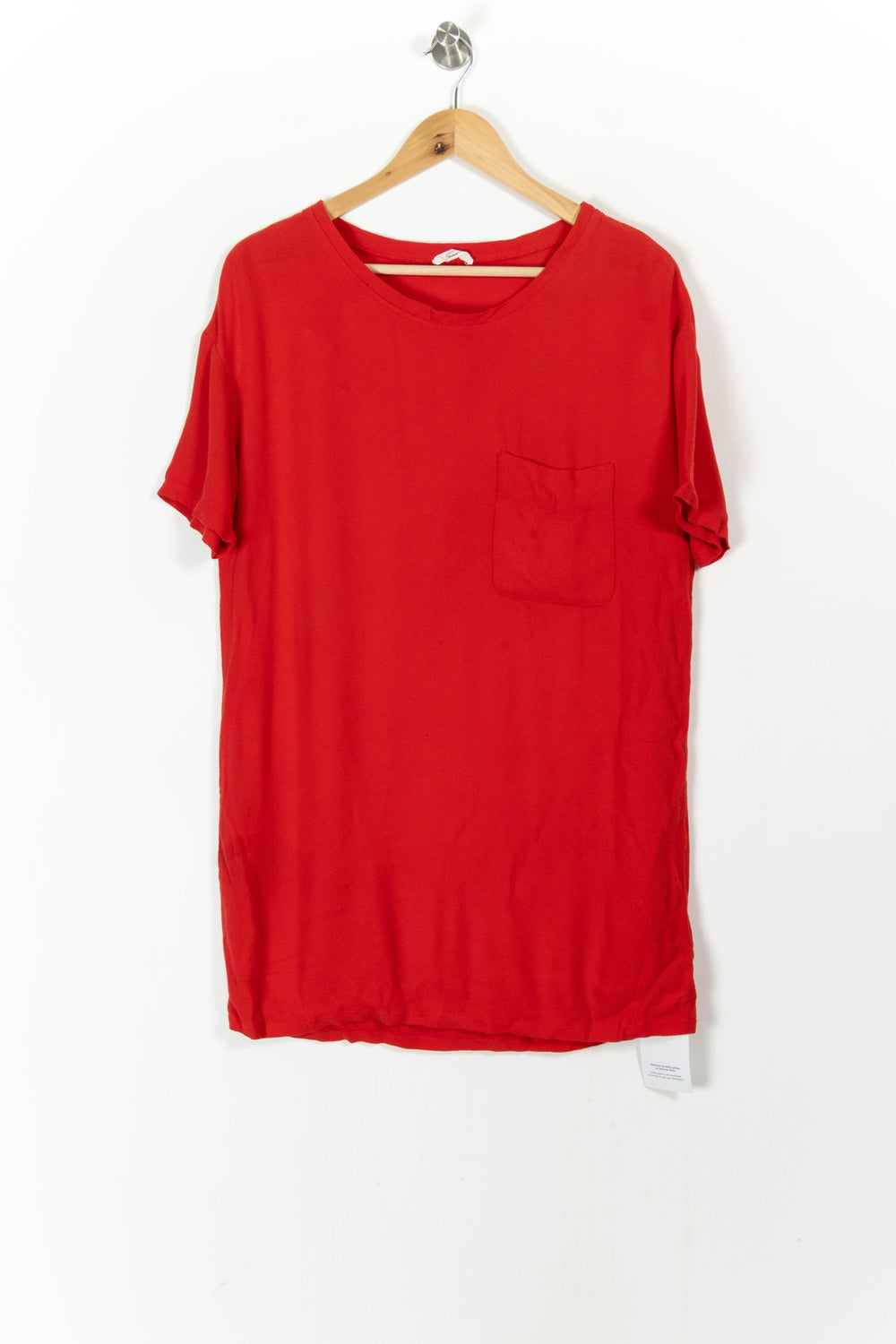 Robe T-shirt Rouge - Taille S/36 de la marque American Vintage | PARAD63602 - Vendu par Paradigme - Image 2