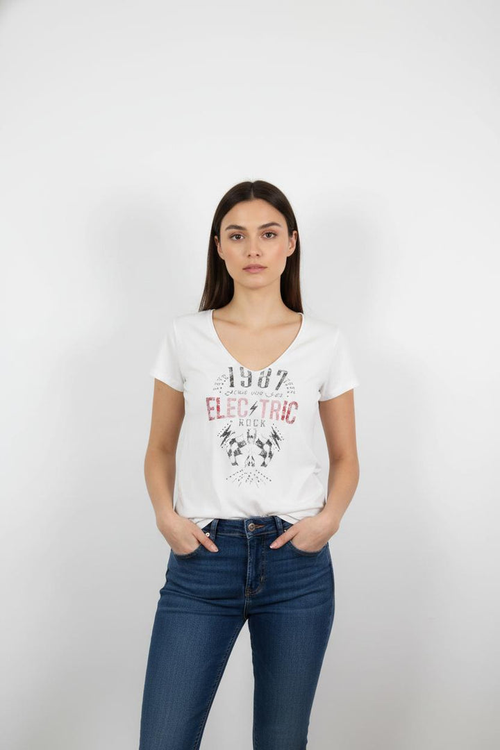 Tee-shirt Blanc - Taille XS/34