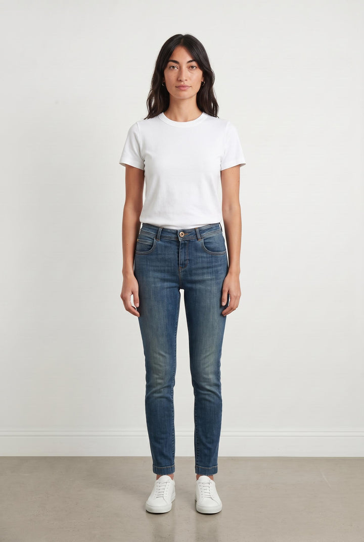 Jean Slim Bleu - Taille XS/34 de la marque Sessùn | PARAD63626 - Vendu par Paradigme - Image 1