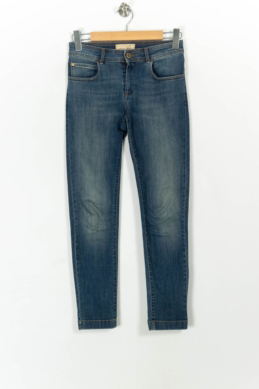Jean Slim Bleu - Taille XS/34 de la marque Sessùn | PARAD63626 - Vendu par Paradigme - Image 2