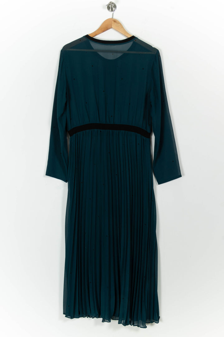 Robe Plissée Verte - Taille XXL/44 de la marque Maison 123 | PARAD63638 - Vendu par Paradigme - Image 4