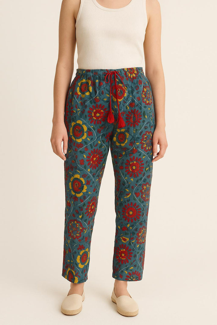 Pantalon Bleu et Rouge - Taille S/36 de la marque Bérénice | PARAD63653 - Vendu par Paradigme - Image 1
