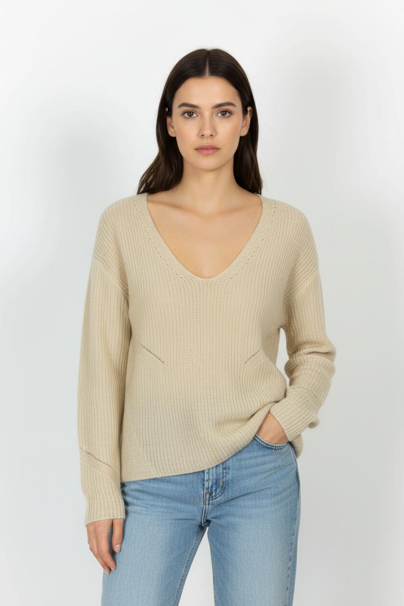 Pull Beige - Taille S/36 de la marque Bérénice | PARAD63661 - Vendu par Paradigme - Image 1