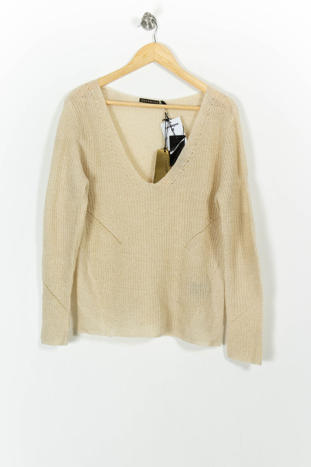 Pull Beige - Taille S/36 de la marque Bérénice | PARAD63661 - Vendu par Paradigme - Image 2