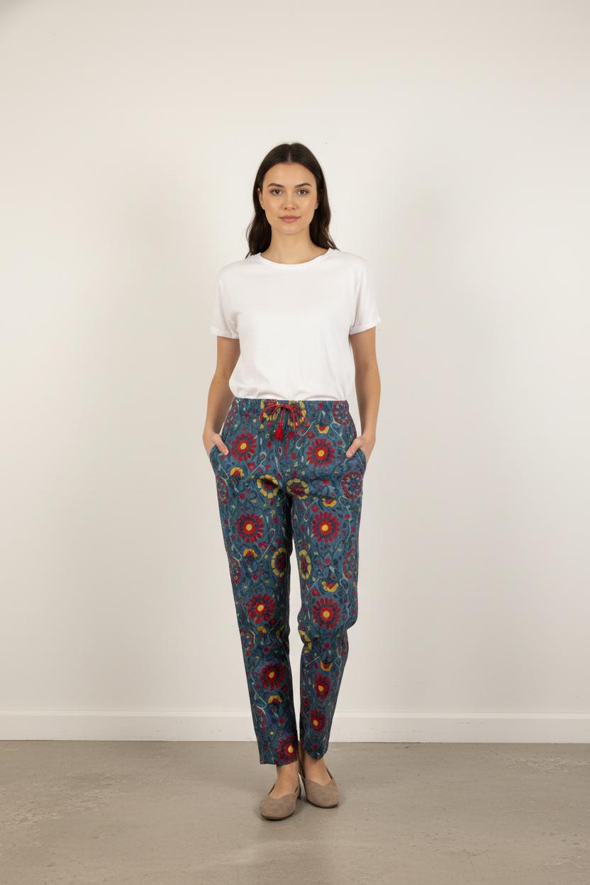 Pantalon Bleu et Rouge - Taille S/36