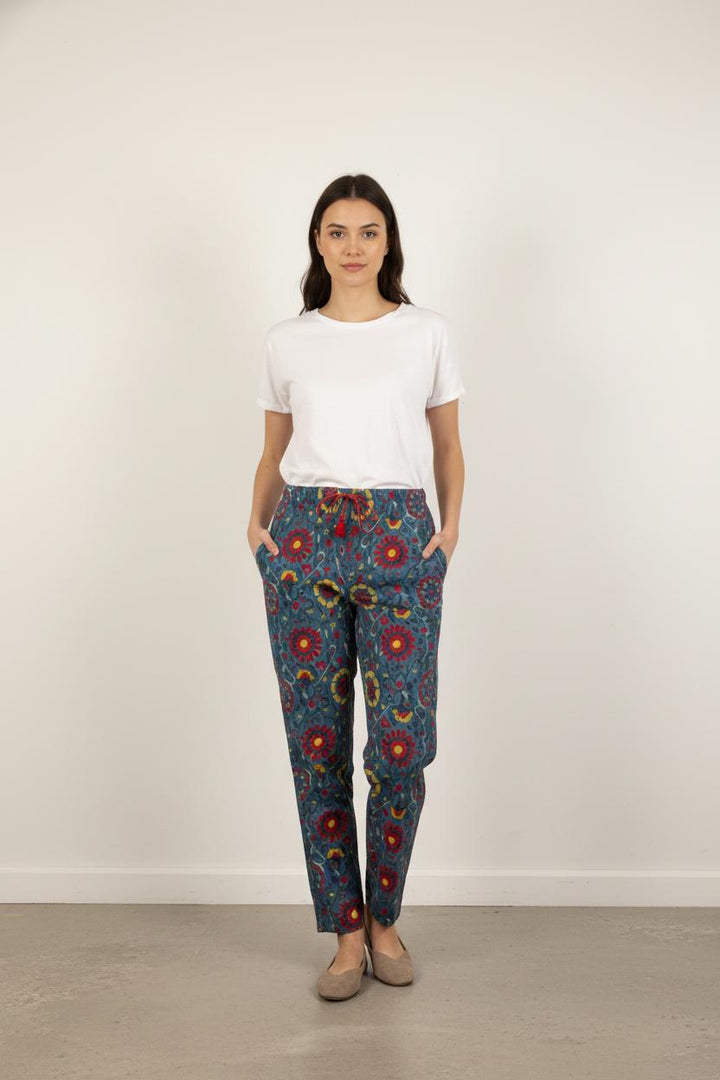 Pantalon Bleu et Rouge - Taille S/36