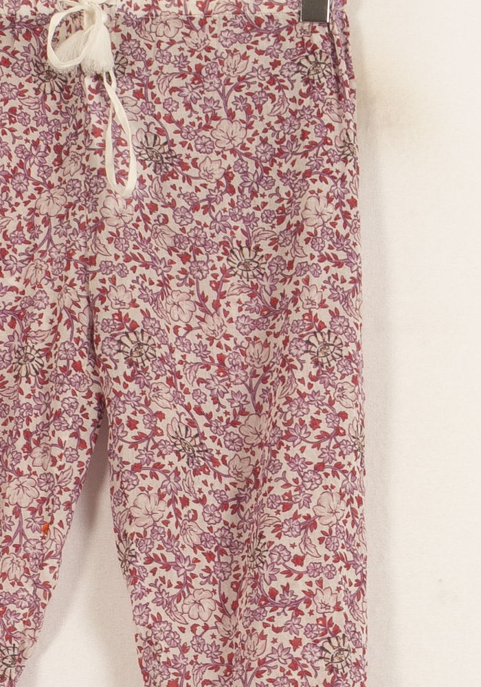 Pantalon Fleuri Rose et Blanc - Taille XXS/32 de la marque Bérénice | PARAD63667 - Vendu par Paradigme - Image 3