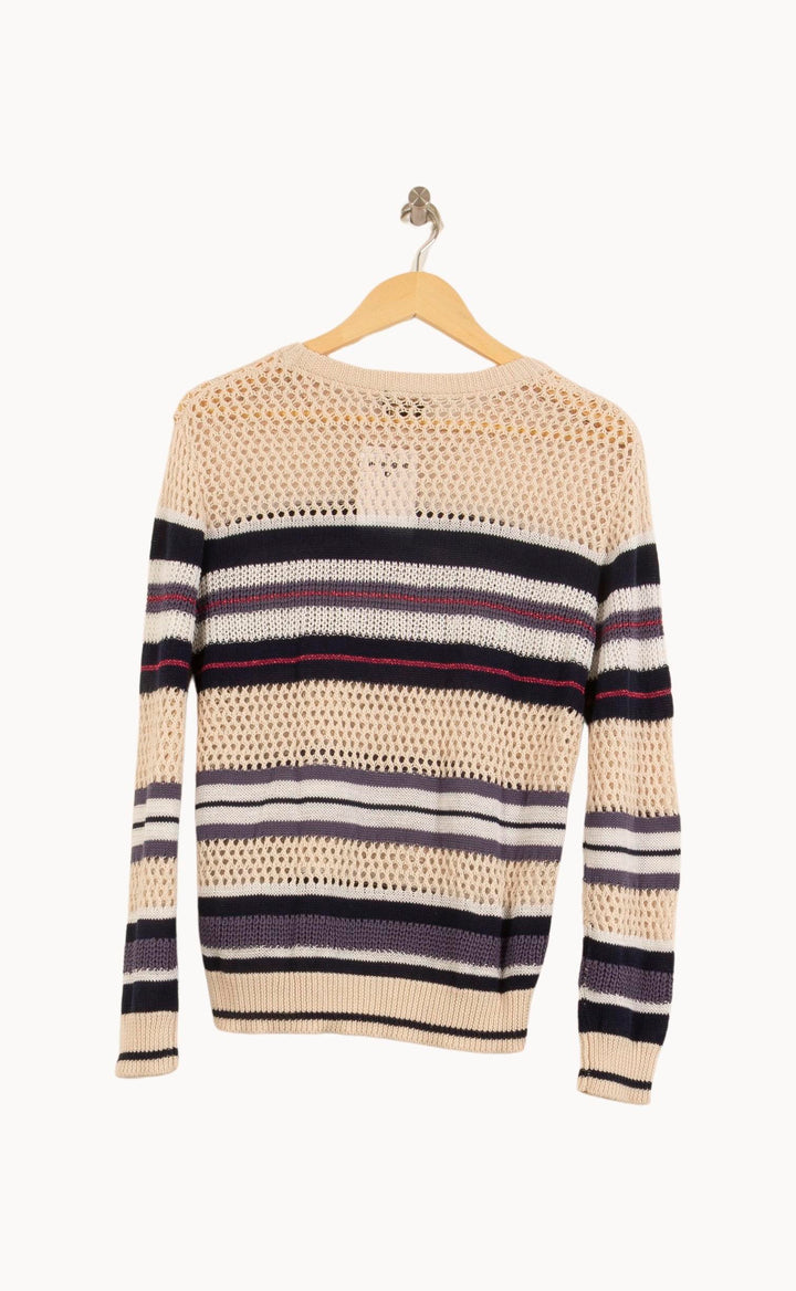 Pull Beige et Bleu - Taille S/36 de la marque Bérénice | PARAD63674 - Vendu par Paradigme - Image 4