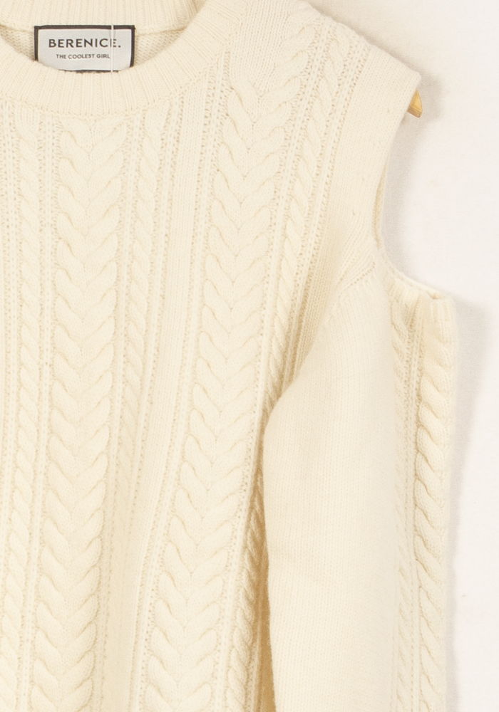 Pull Beige - Taille S/36 de la marque Bérénice | PARAD63684 - Vendu par Paradigme - Image 3