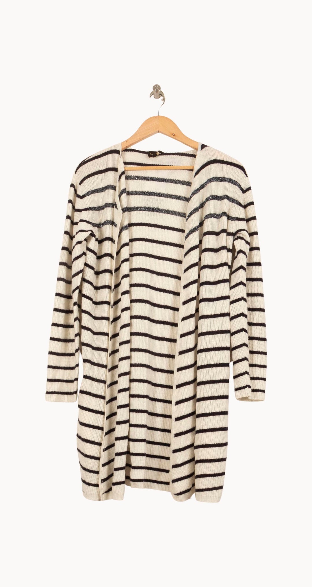 Cardigan Blanc et Noir - Taille S/36 de la marque Bérénice | PARAD63686 - Vendu par Paradigme - Image 2