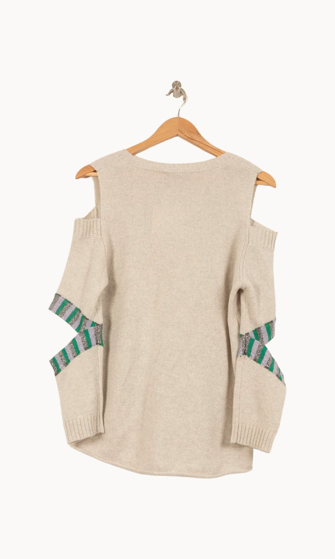 Pull Gris et Vert - Taille S/36 de la marque Bérénice | PARAD63693 - Vendu par Paradigme - Image 4