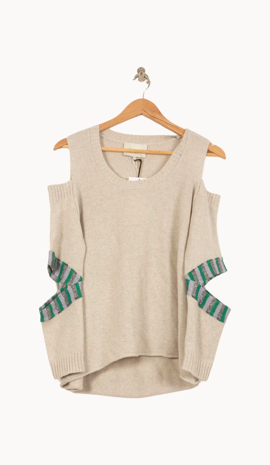 Pull Gris et Vert - Taille S/36 de la marque Bérénice | PARAD63693 - Vendu par Paradigme - Image 2
