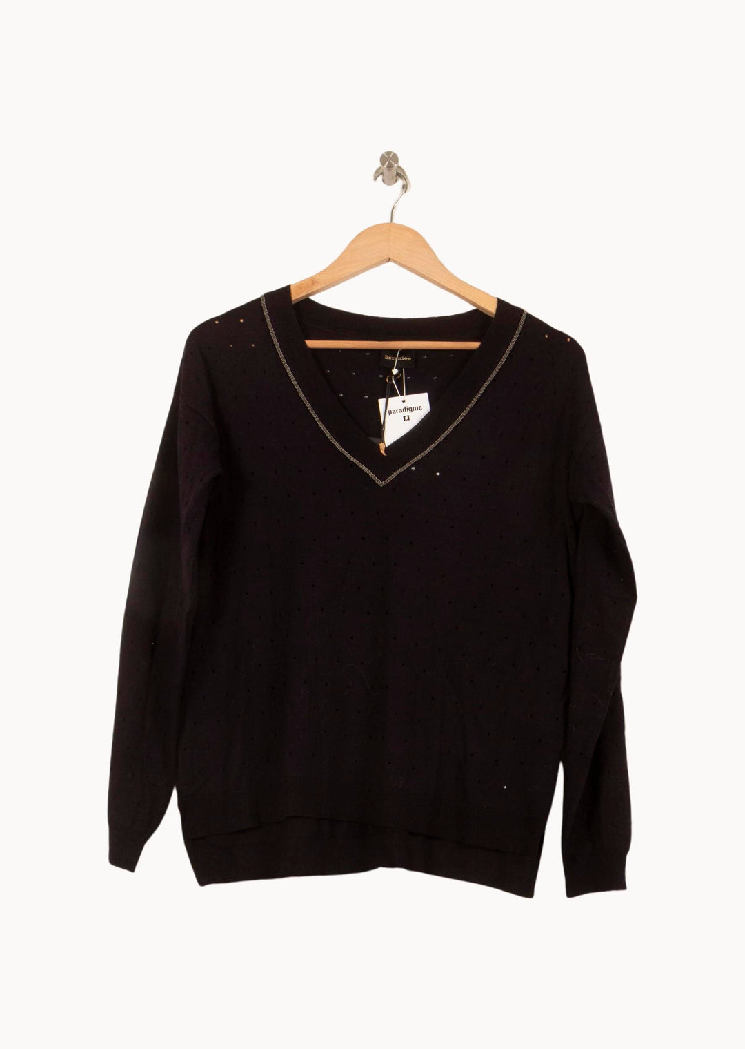 Pull Noir - Taille S/36 de la marque Bérénice | PARAD63697 - Vendu par Paradigme - Image 2