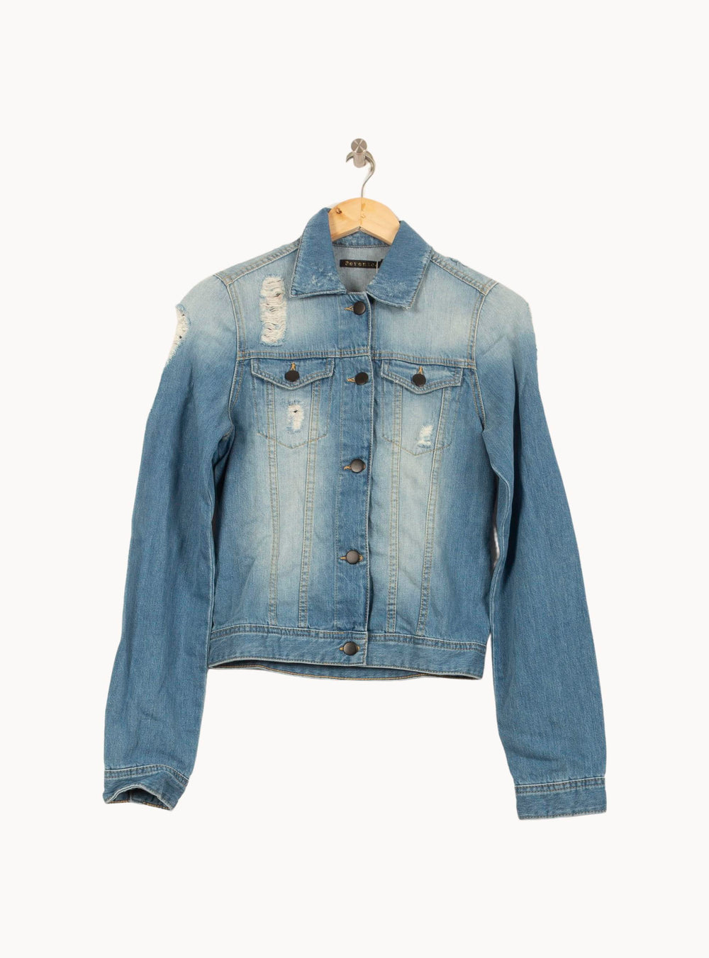 Veste en Jean Bleue - Taille M/38 de la marque Bérénice | PARAD63701 - Vendu par Paradigme - Image 2