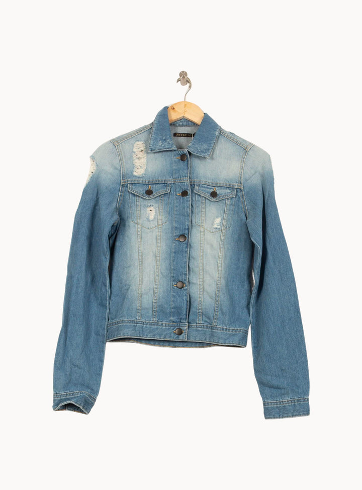 Veste en Jean Bleue - Taille M/38 de la marque Bérénice | PARAD63701 - Vendu par Paradigme - Image 2