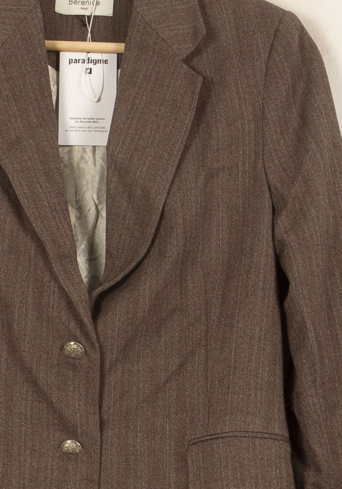 Blazer Marron - Taille S/36 de la marque Bérénice | PARAD63707 - Vendu par Paradigme - Image 3