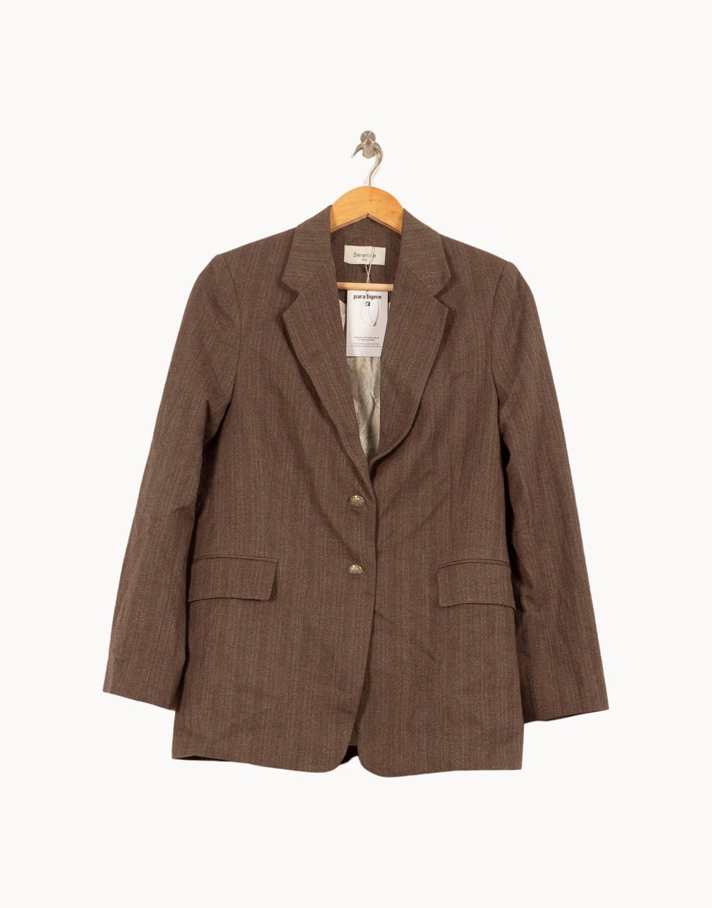 Blazer Marron - Taille S/36 de la marque Bérénice | PARAD63707 - Vendu par Paradigme - Image 2