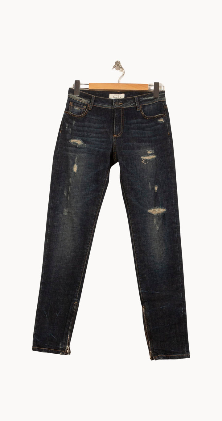 Jean Délavé Bleu - Taille S/36 de la marque Bérénice | PARAD63716 - Vendu par Paradigme - Image 2