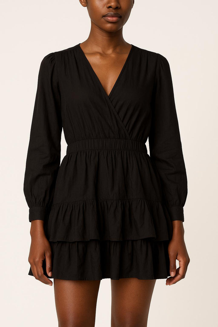 Robe Volantée Noire - Taille S/36 de la marque Bérénice | PARAD63726 - Vendu par Paradigme - Image 1