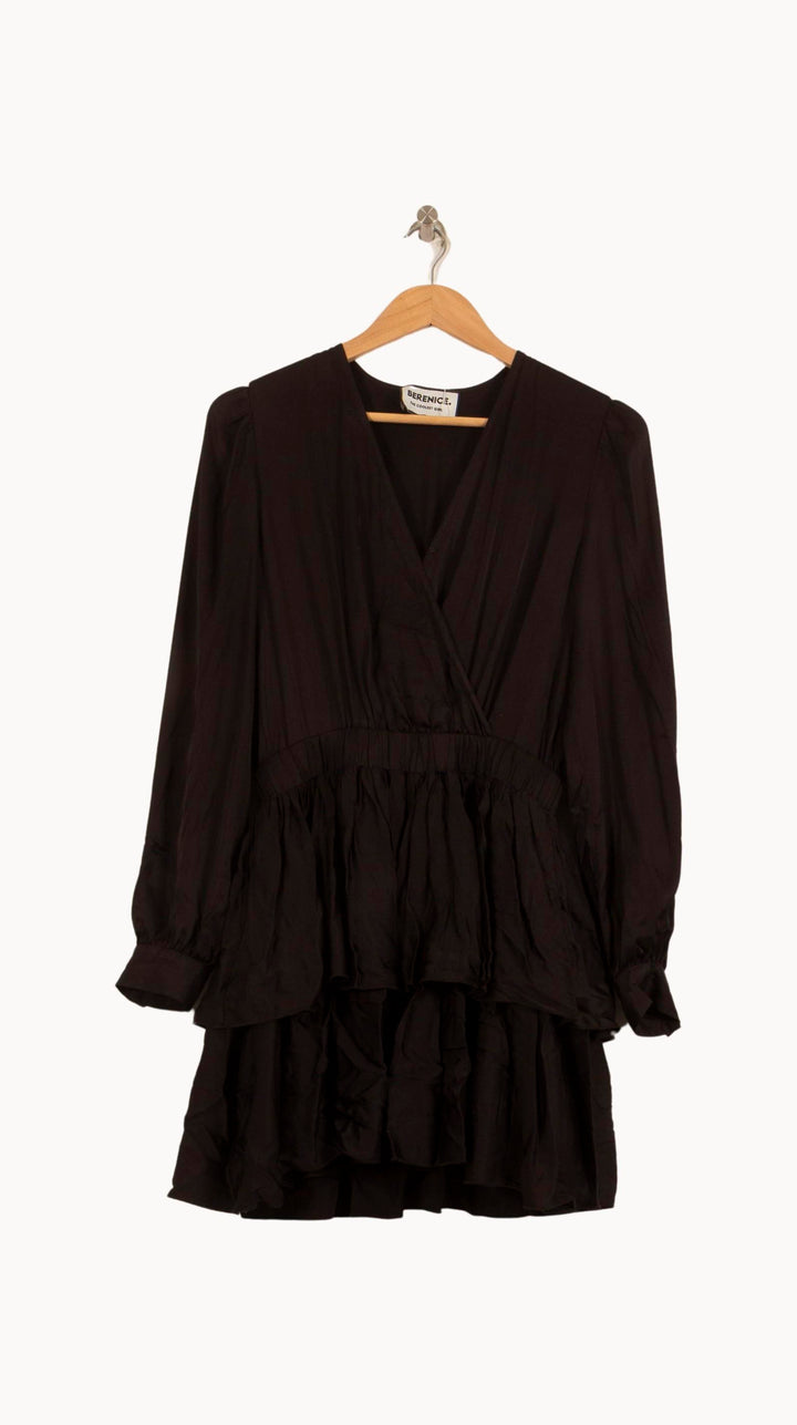 Robe Volantée Noire - Taille S/36 de la marque Bérénice | PARAD63726 - Vendu par Paradigme - Image 2