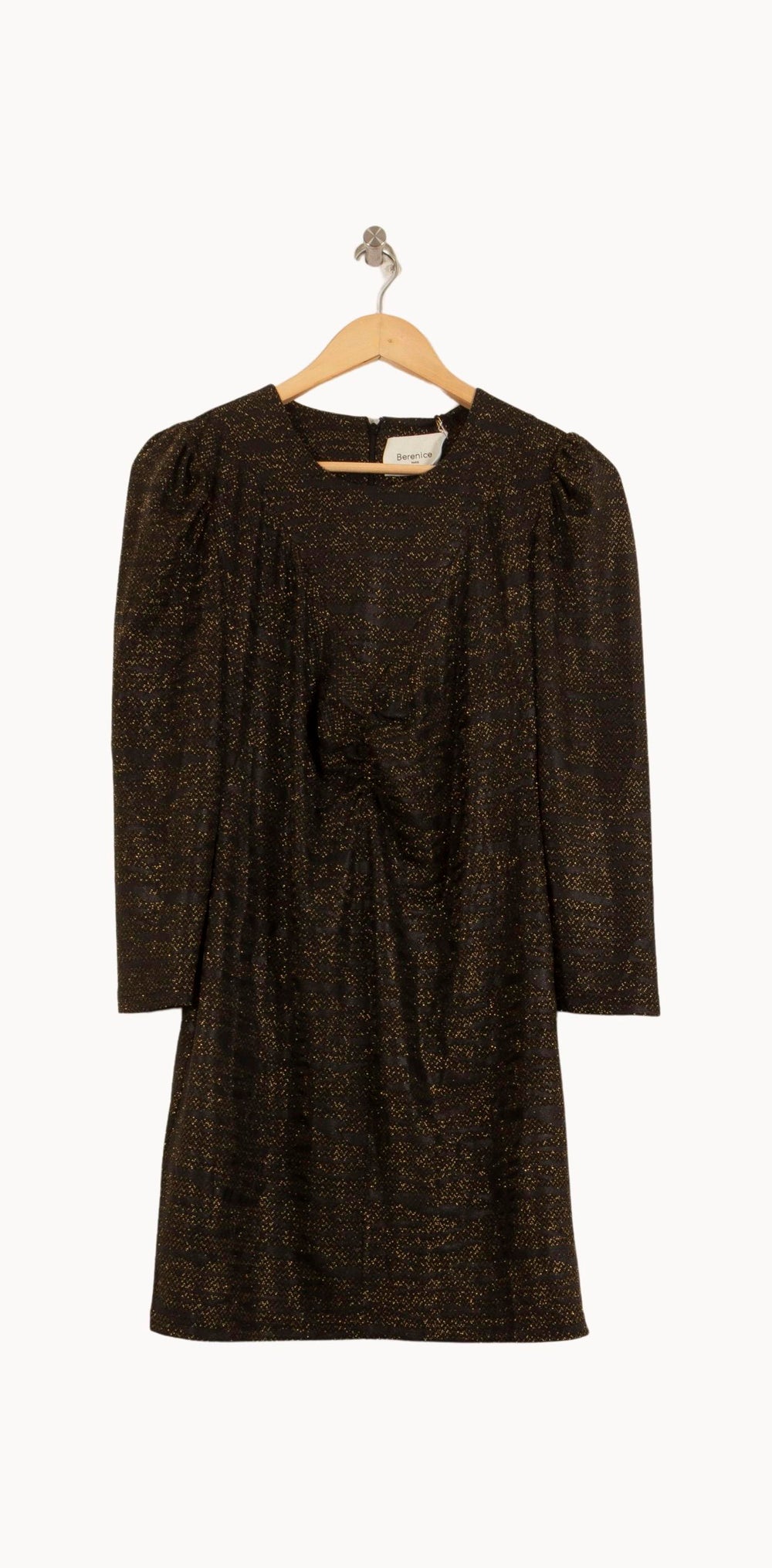 Robe Courte Noire et Dorée - Taille S/36 de la marque Bérénice | PARAD63732 - Vendu par Paradigme - Image 2