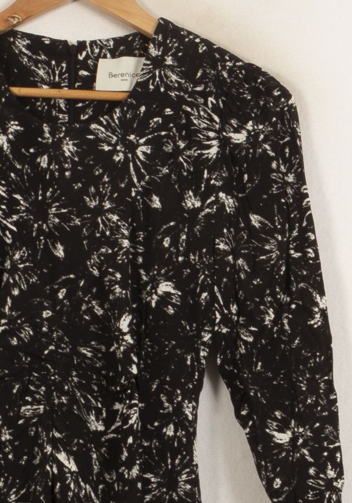 Robe Courte Noire et Blanche - Taille S/36 de la marque Bérénice | PARAD63733 - Vendu par Paradigme - Image 3