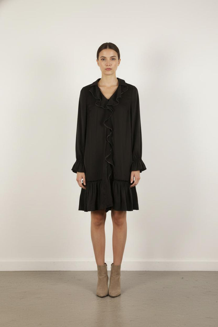 Robe Volantée Noire - Taille S/36