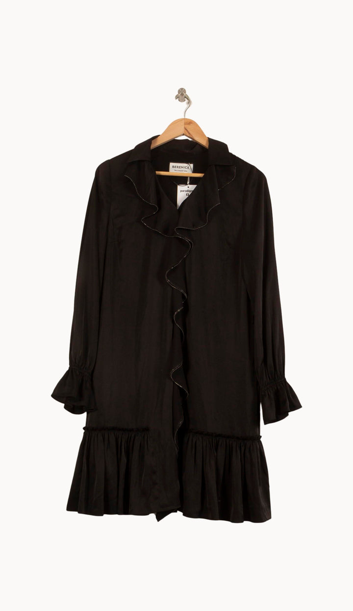 Robe Volantée Noire - Taille S/36 de la marque Bérénice | PARAD63734 - Vendu par Paradigme - Image 2