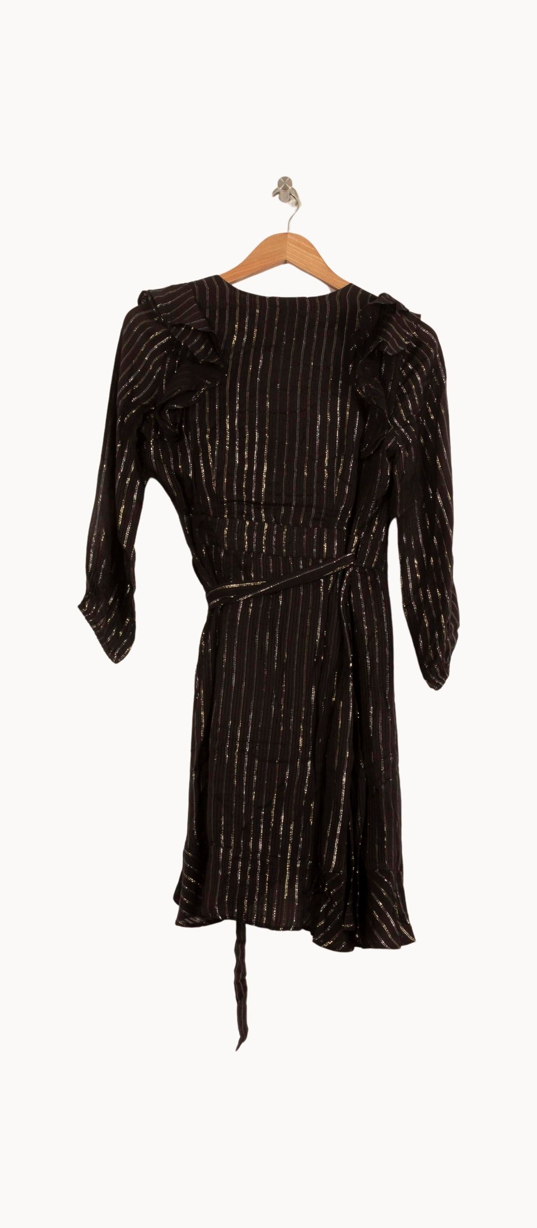 Robe Portefeuille Noire - Taille XS/34 de la marque Bérénice | PARAD63740 - Vendu par Paradigme - Image 4