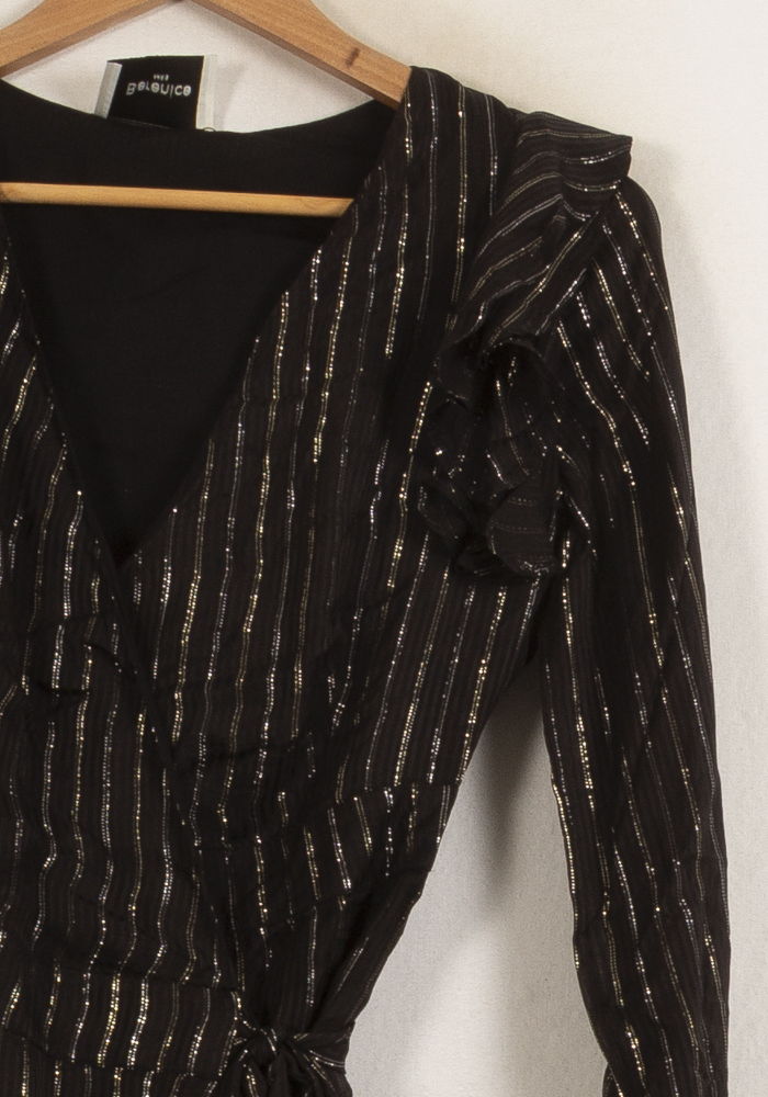 Robe Portefeuille Noire - Taille XS/34 de la marque Bérénice | PARAD63740 - Vendu par Paradigme - Image 3