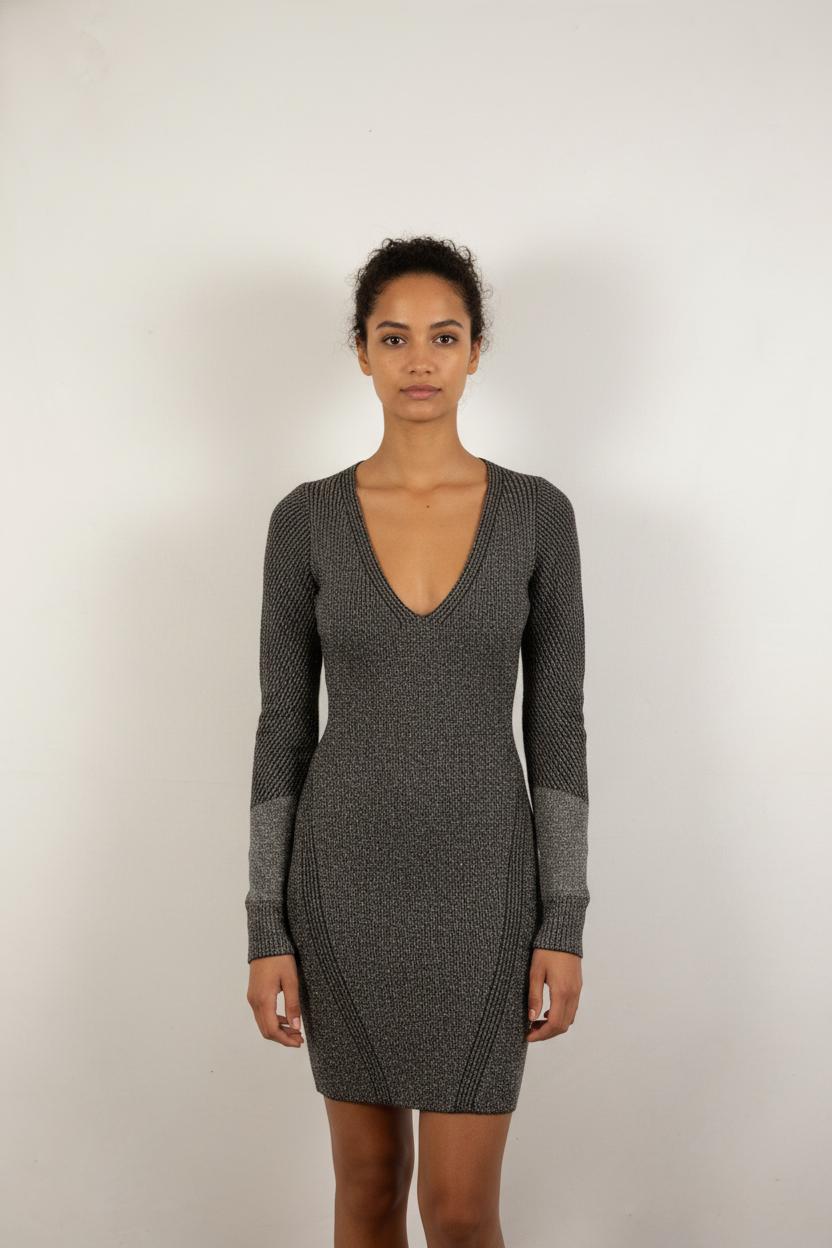 Robe Pull Grise - Taille S/36