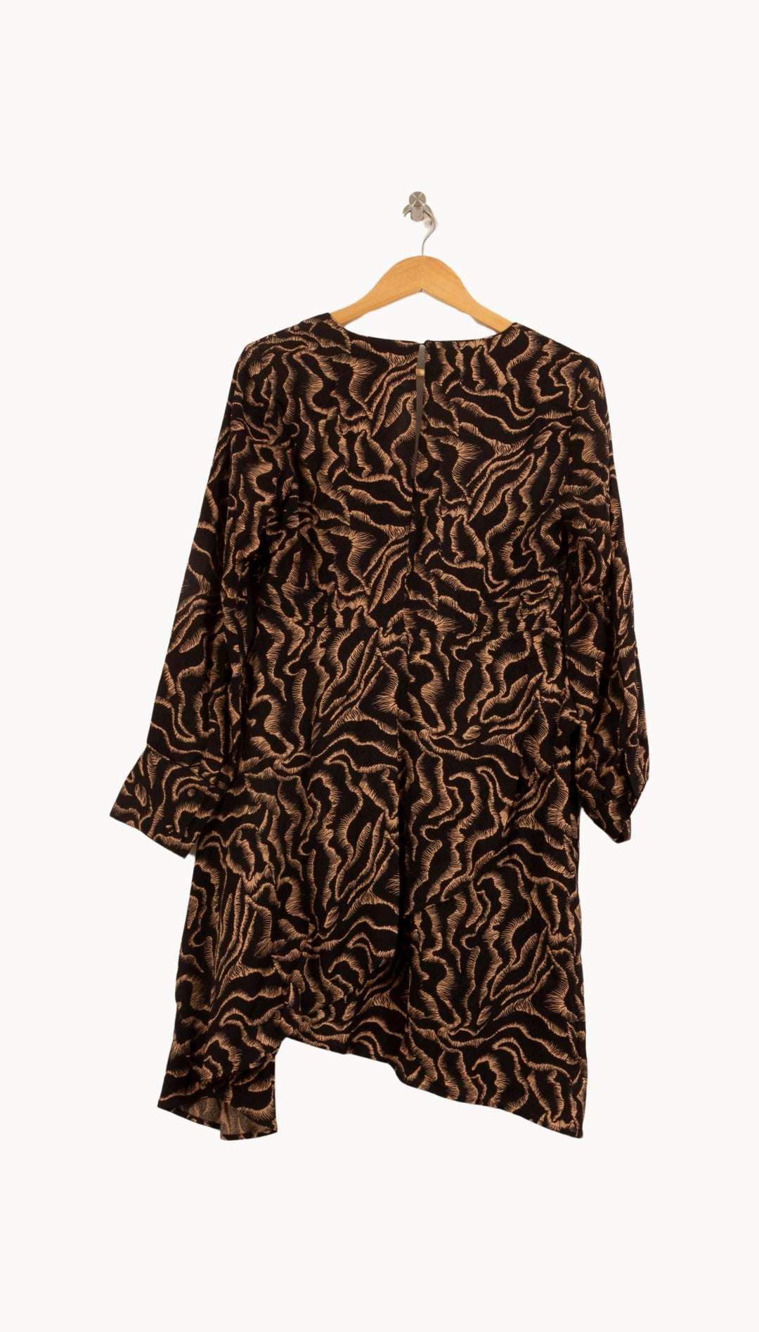 Robe Courte Marron et Noire - Taille S/36 de la marque Bérénice | PARAD63746 - Vendu par Paradigme - Image 4