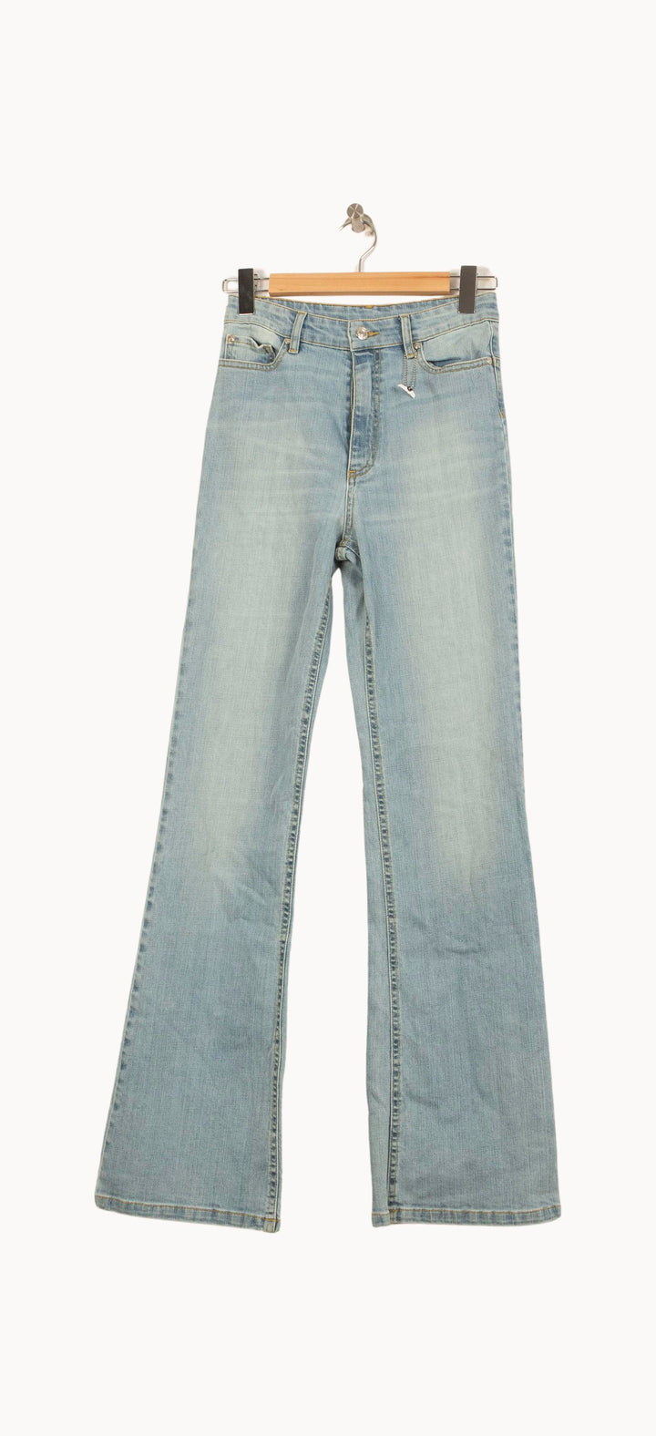 Jean Évasé Bleu - Taille S/36 de la marque Bérénice | PARAD63747 - Vendu par Paradigme - Image 2