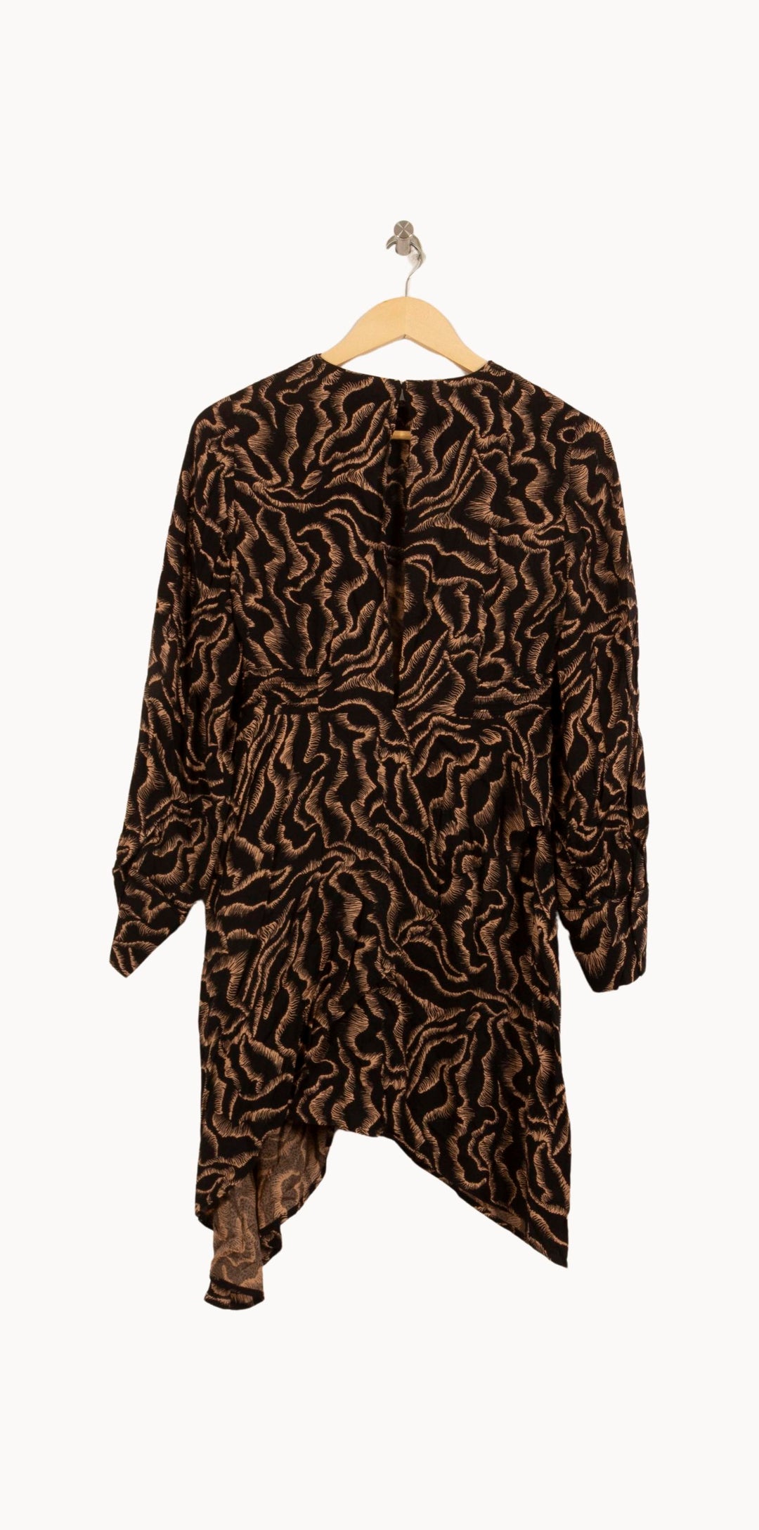 Robe Courte Marron et Noire - Taille S/36 de la marque Bérénice | PARAD63748 - Vendu par Paradigme - Image 4