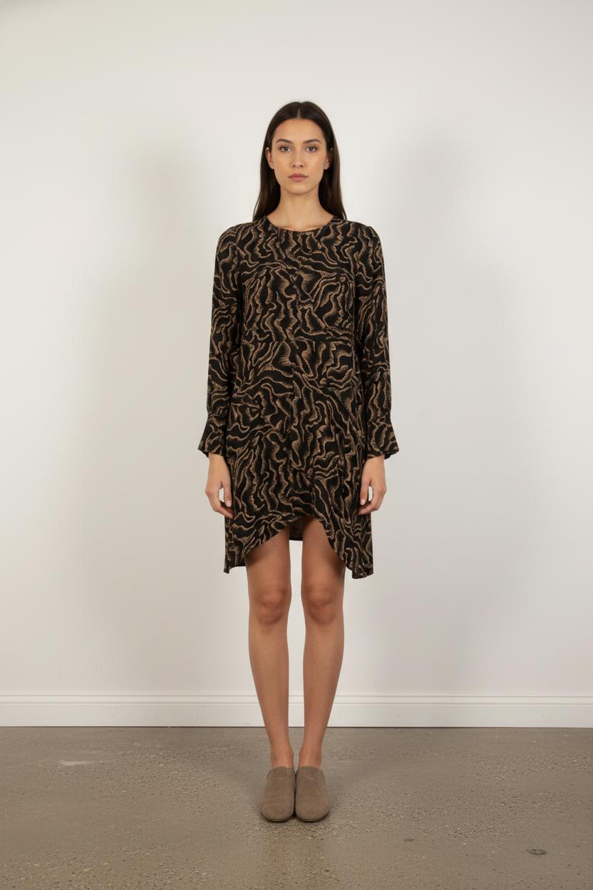 Robe Courte Marron et Noire - Taille S/36