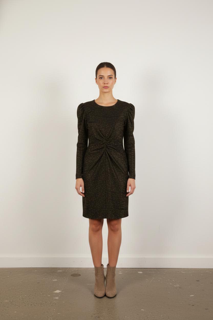 Robe Courte Noire et Dorée - Taille S/36