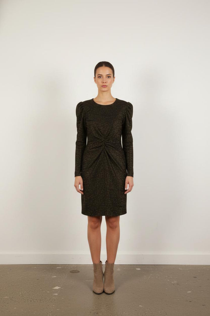 Robe Courte Noire et Dorée - Taille S/36