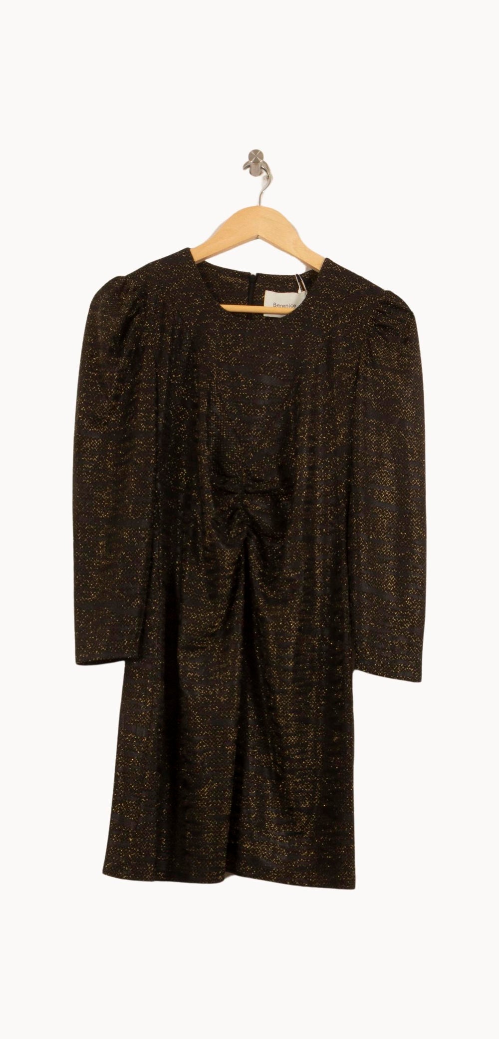 Robe Courte Noire et Dorée - Taille S/36 de la marque Bérénice | PARAD63749 - Vendu par Paradigme - Image 2