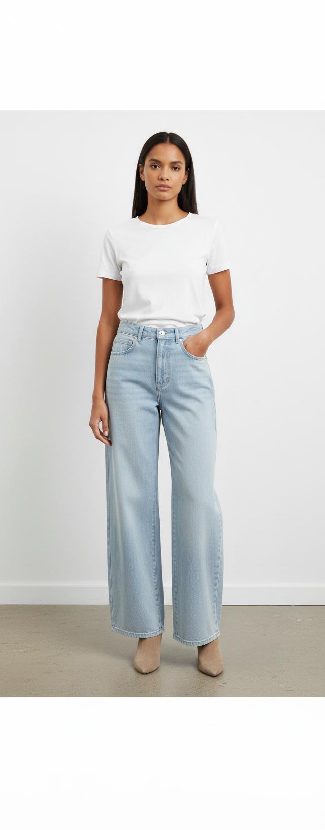 Jean Large Bleu - Taille XS/34