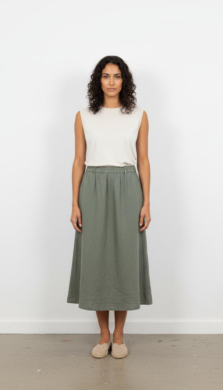 Jupe Boutonnée Vert - Taille S/36