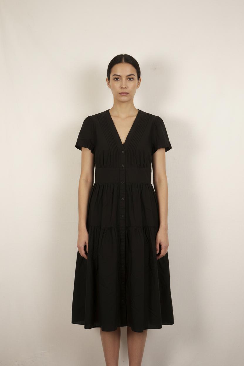 Robe Chemise Noire - Taille XS/34