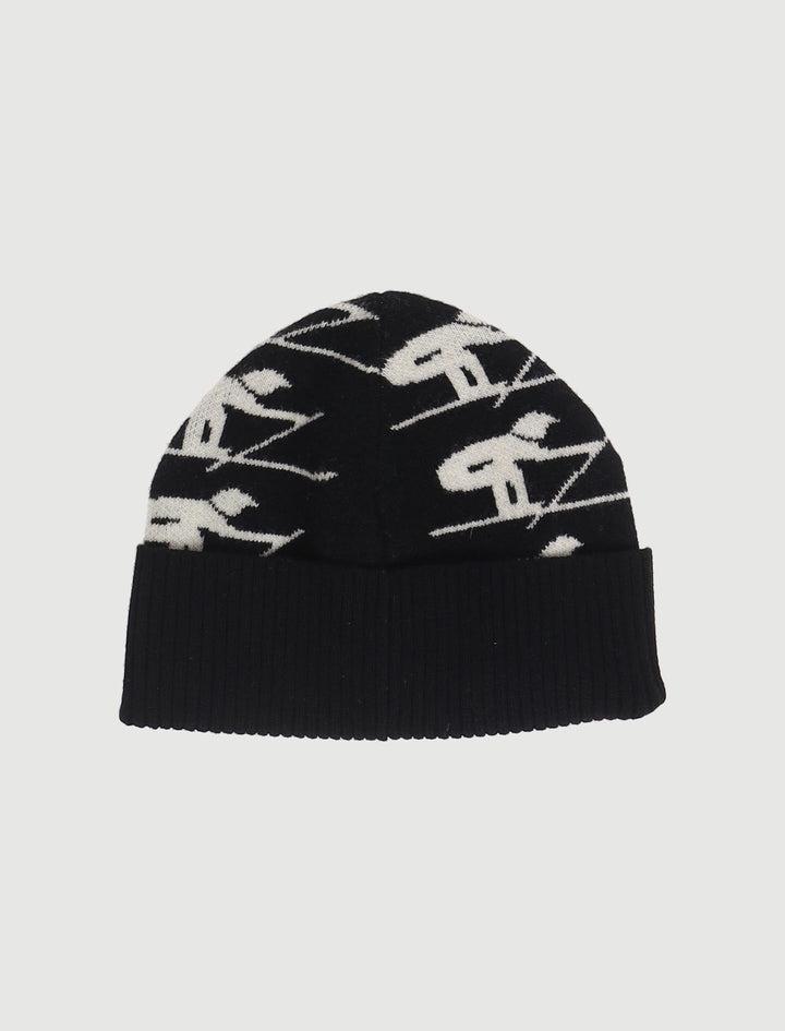 Bonnet Noir et Blanc - Taille T.U. de la marque Moncler | PARAD63790 - Vendu par Paradigme - Image 2