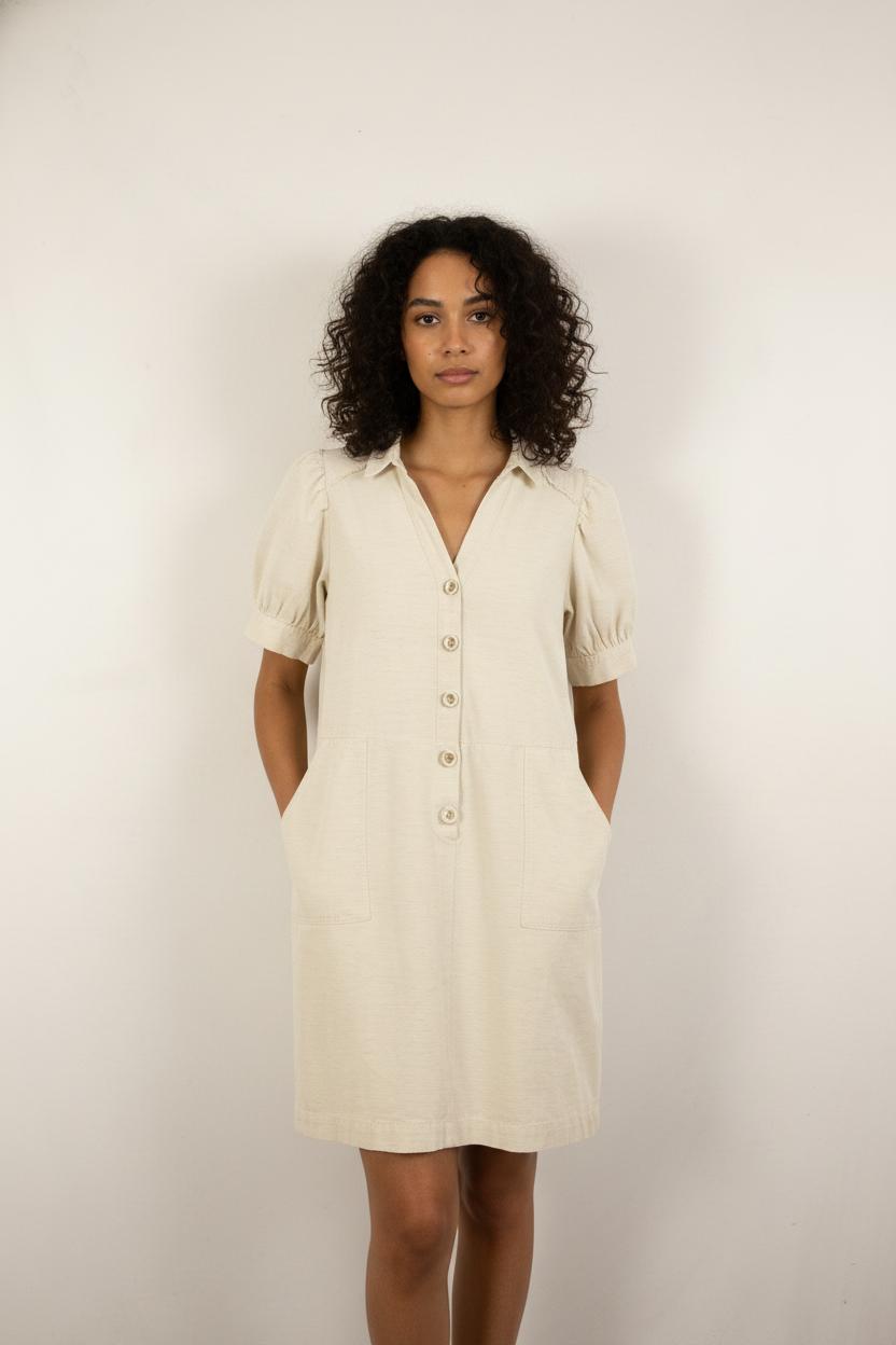 Robe Chemise Beige - Taille L/40