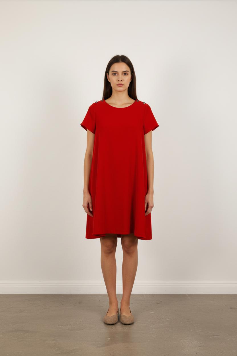Robe Trapèze Rouge - Taille L/40