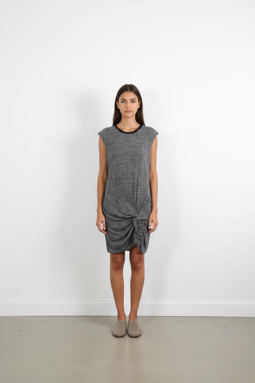 Robe Drapée Grise - Taille L/40