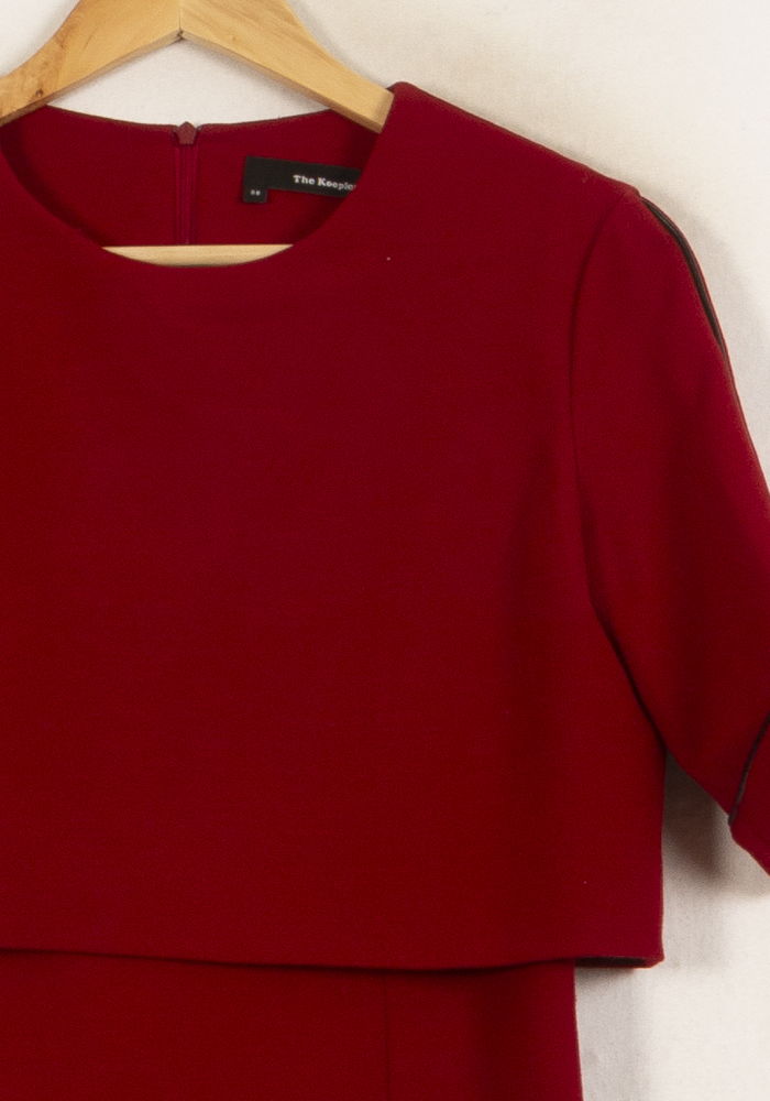 Robe Midi Rouge - Taille M/38 de la marque The Kooples | PARAD63817 - Vendu par Paradigme - Image 3