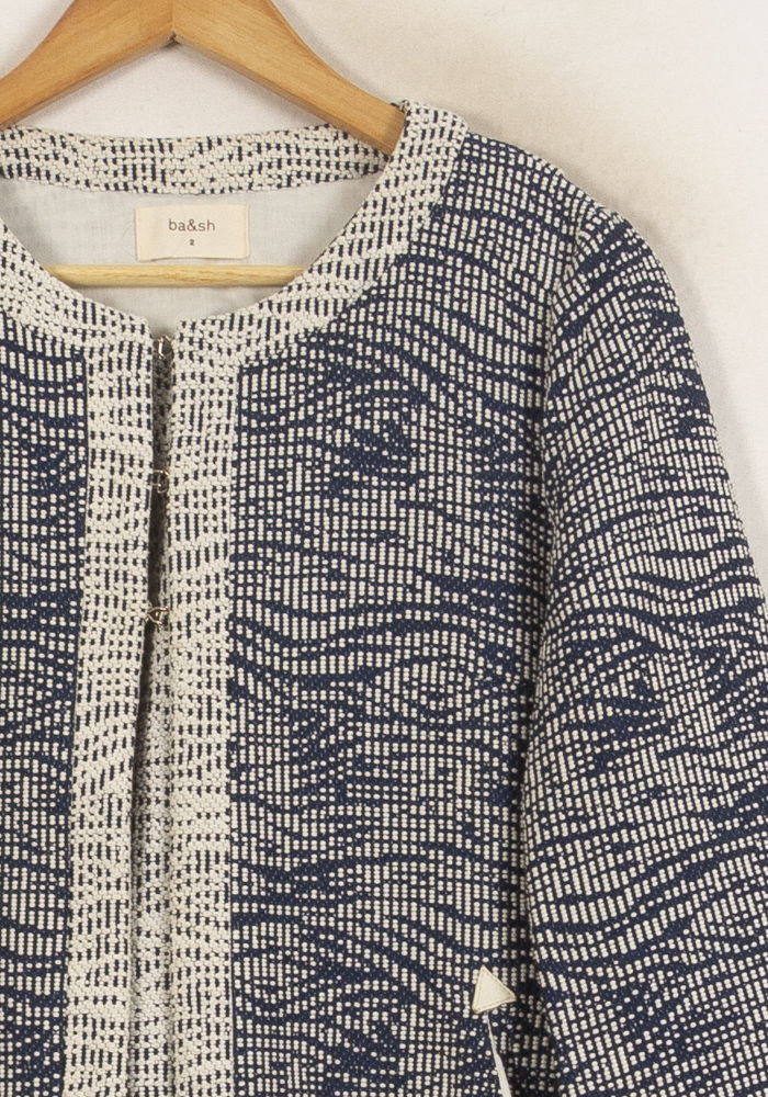 Manteau Bleu et Blanc - Taille M/38 de la marque ba&sh | PARAD63818 - Vendu par Paradigme - Image 3