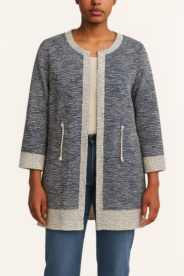 Manteau Bleu et Blanc - Taille M/38 de la marque ba&sh | PARAD63818 - Vendu par Paradigme - Image 1